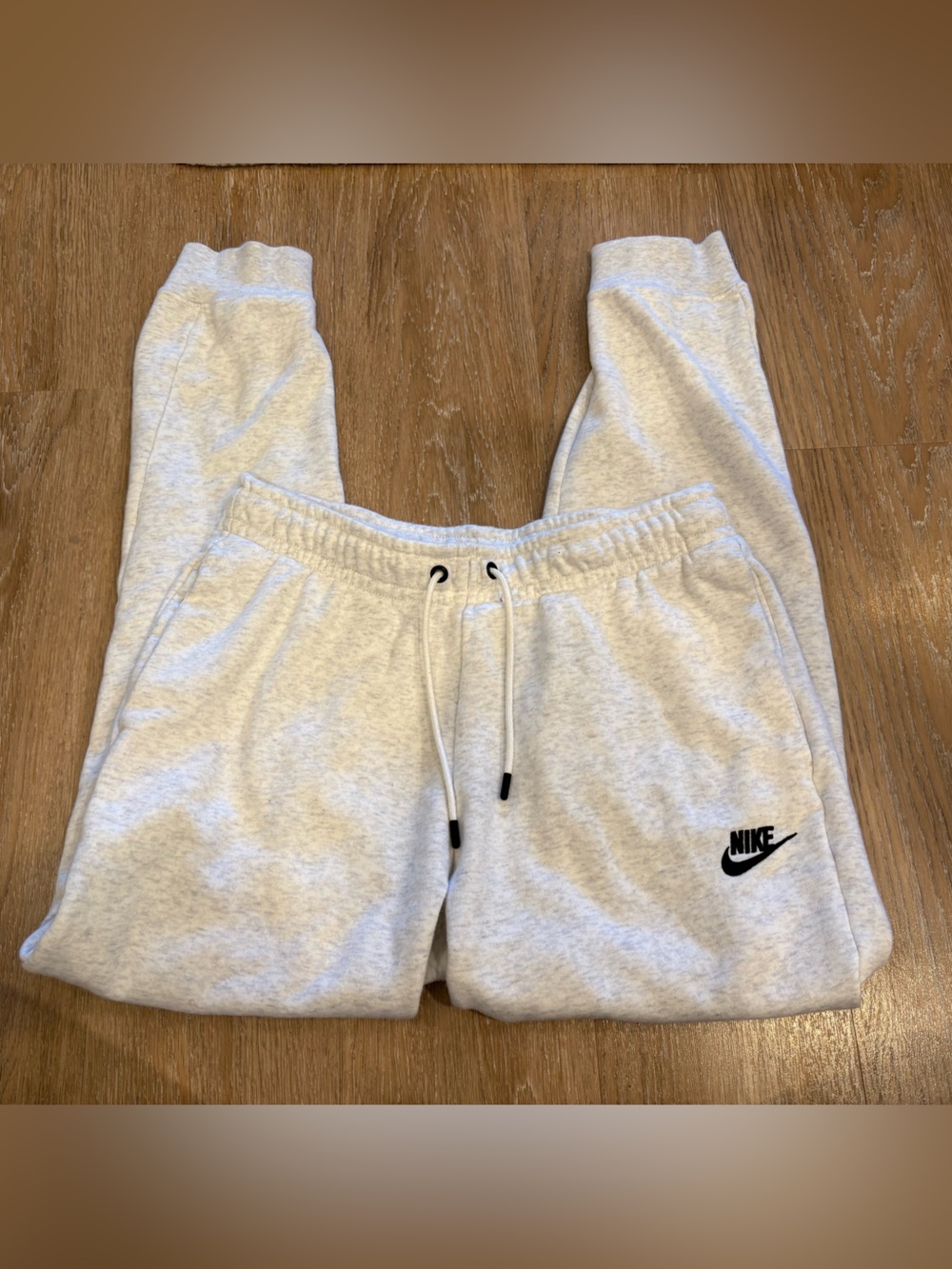 Nike Kids Heather Light Gray Jogger Sweatpants